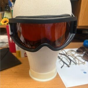 Black Ski/Snowboard Goggles with Orange Lens
